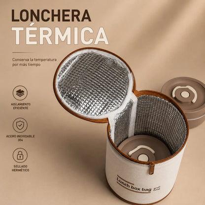 Lonchera Termica con 3 Tupper Viral