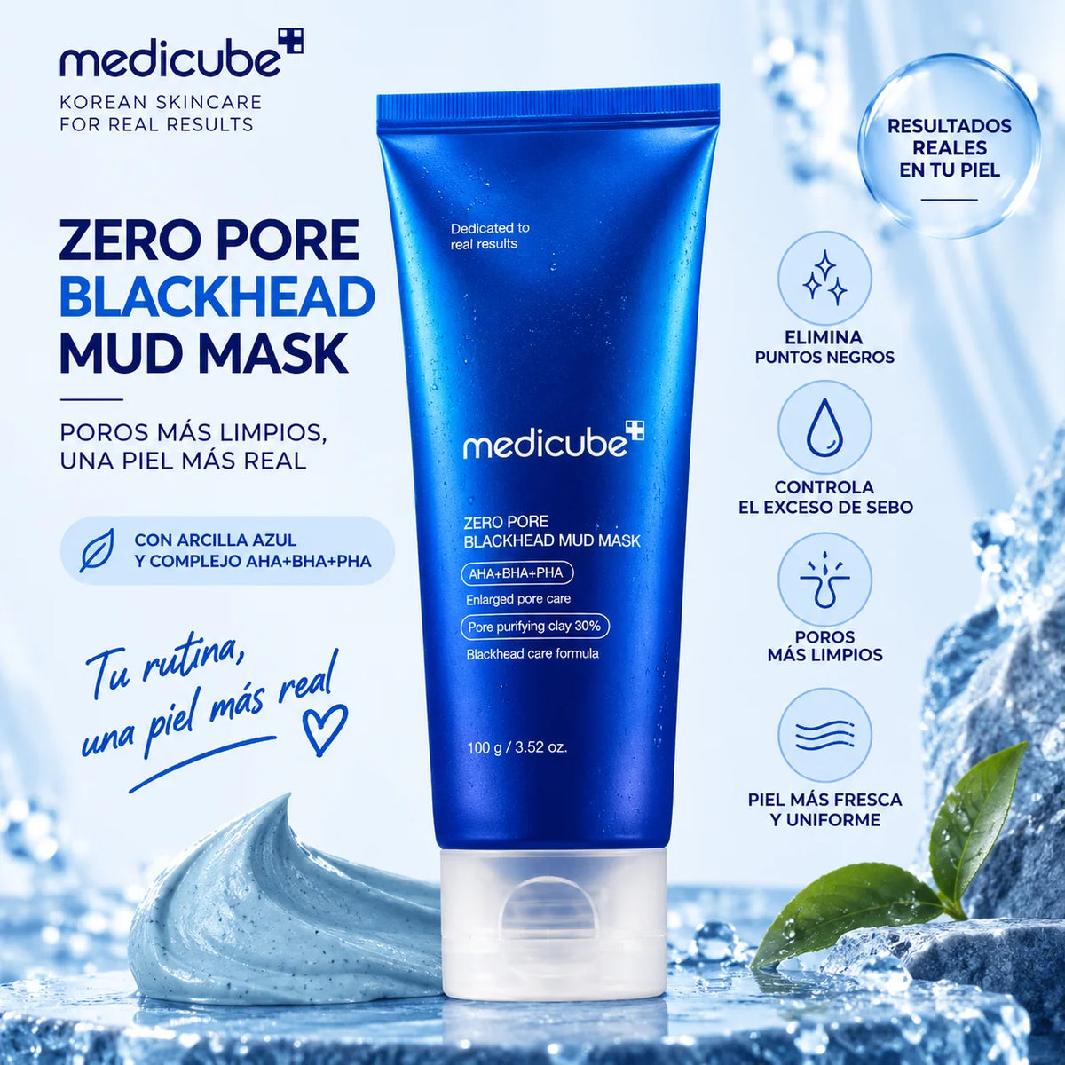 Mascarilla Zero Pore Azul Facia Medicube