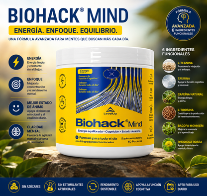 Suplemento Biohack Rendimiento Mental